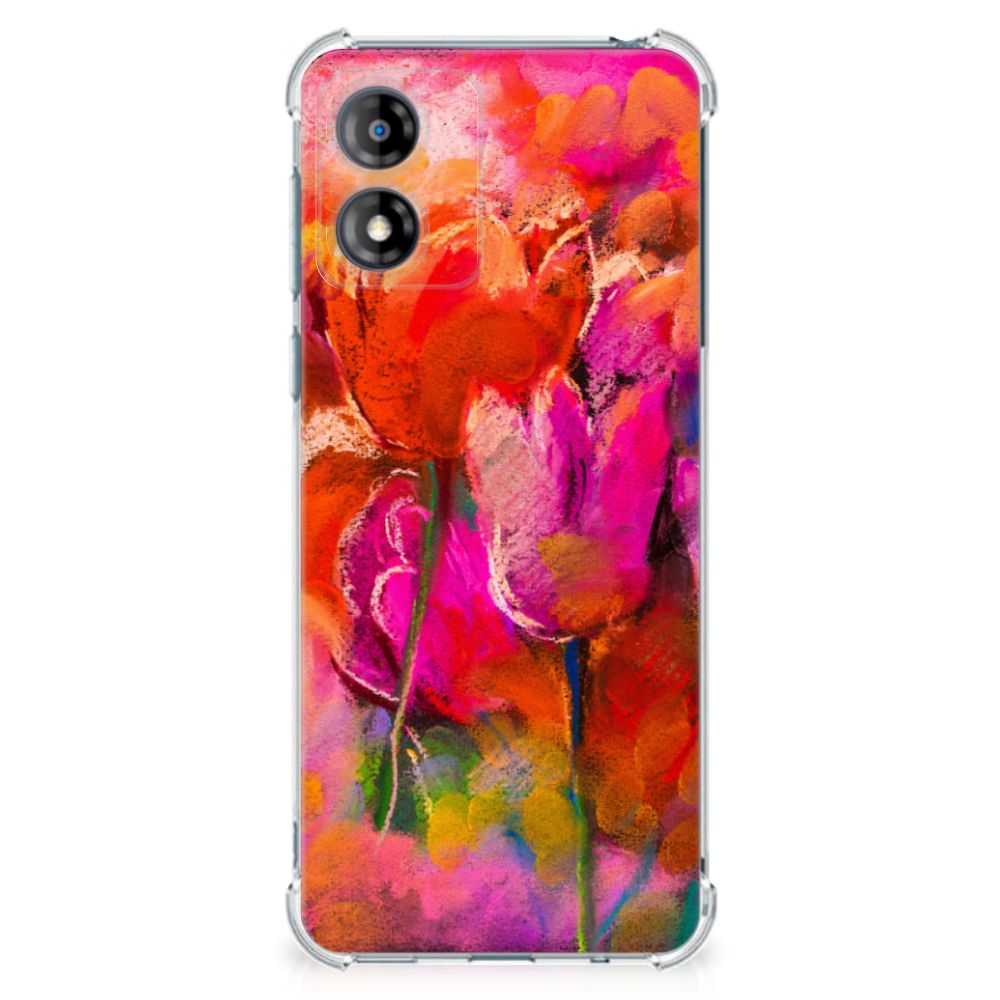 Back Cover Motorola Moto E13 Tulips B2C Telecom
