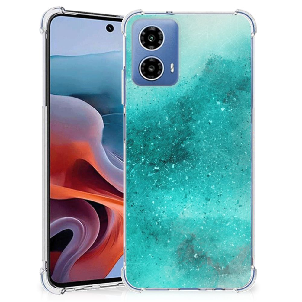 Back Cover Motorola Moto G34 Painting Blue B2C Telecom