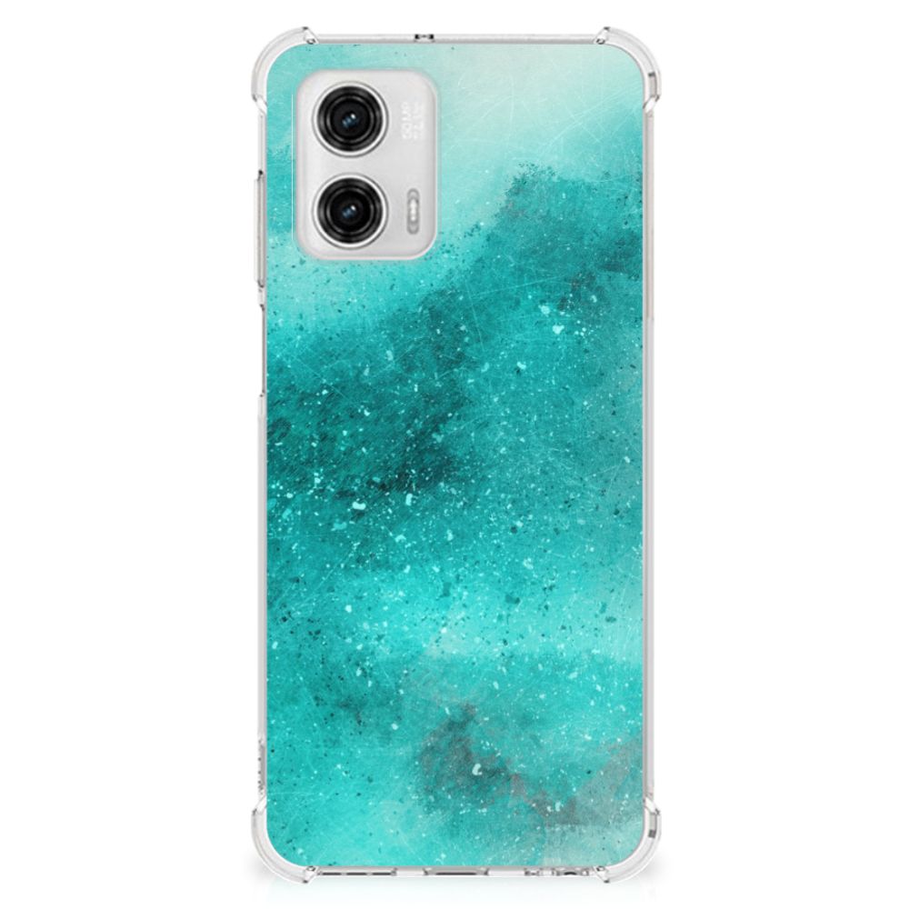 Back Cover Motorola Moto G73 Painting Blue B2C Telecom