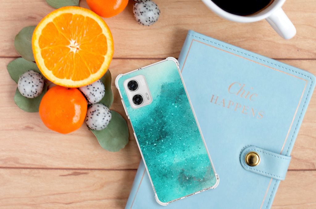 Back Cover Motorola Moto G73 Painting Blue B2C Telecom