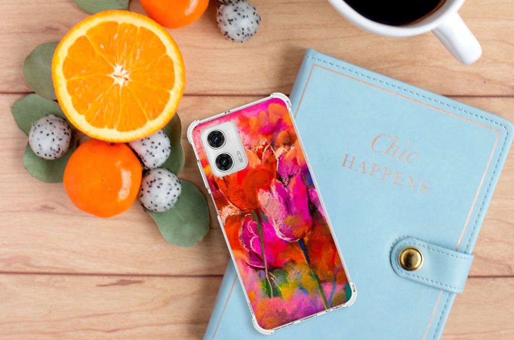 Back Cover Motorola Moto G73 Tulips B2C Telecom