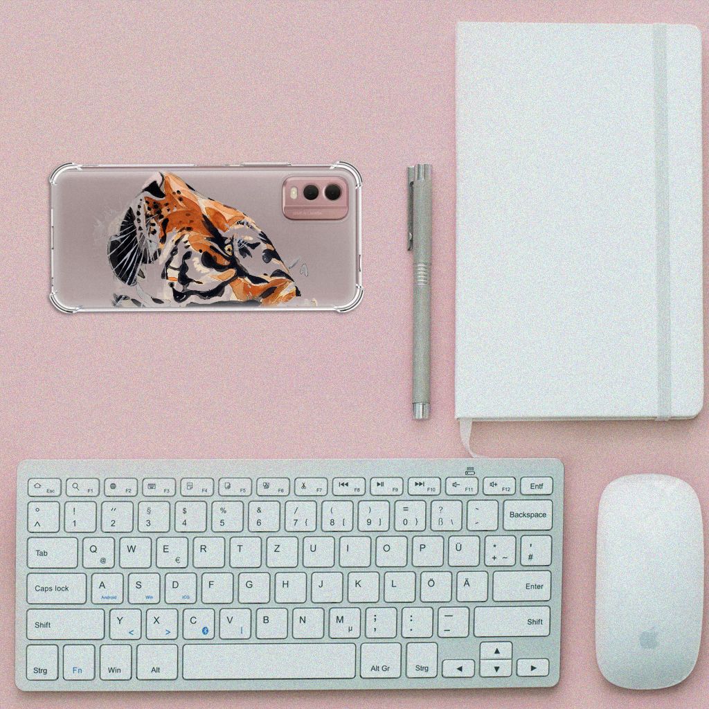 Back Cover Nokia C32 Watercolor Tiger B2C Telecom