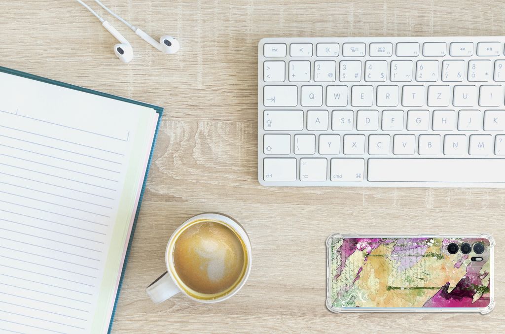 Back Cover OPPO A16 | A16s | A54s Letter Painting B2C Telecom