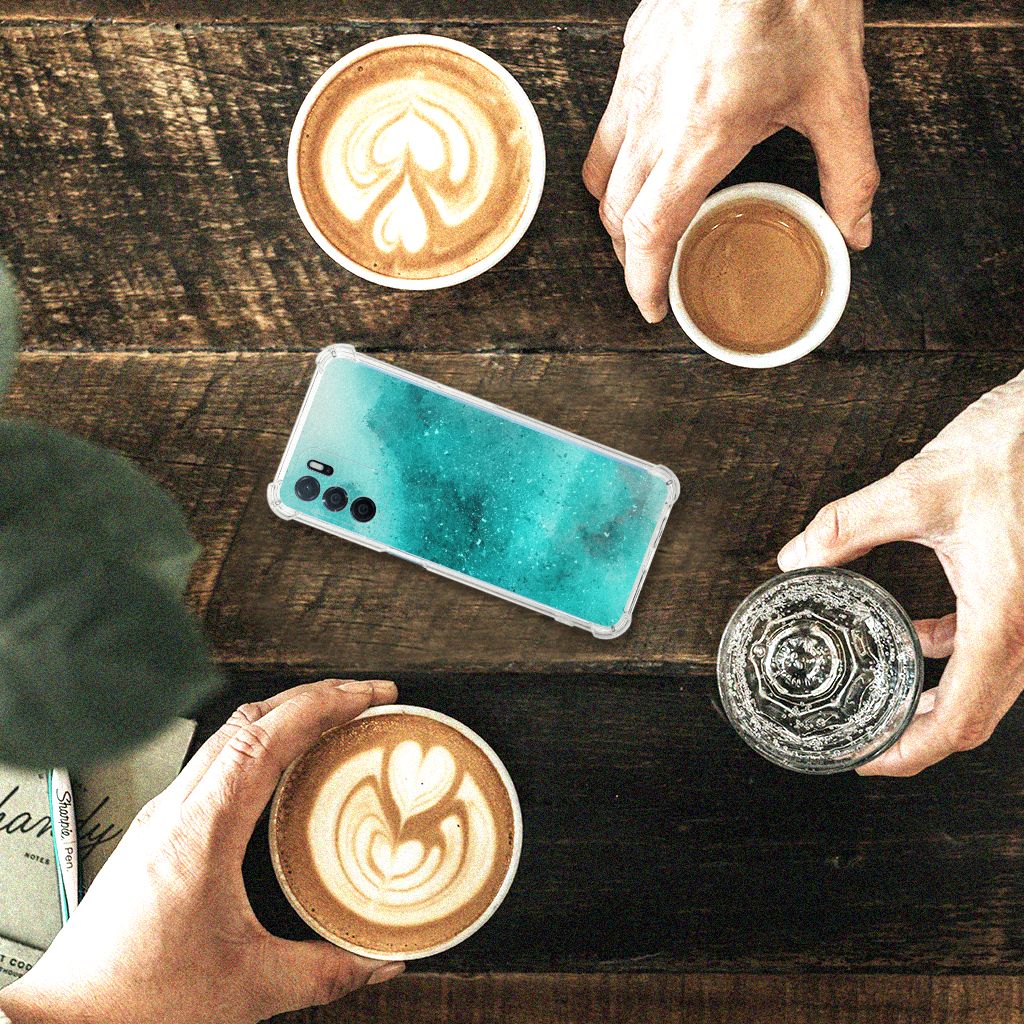 Back Cover OPPO A16 | A16s | A54s Painting Blue B2C Telecom