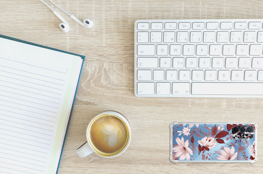 Back Cover OPPO A16 | A16s | A54s Watercolor Flowers B2C Telecom