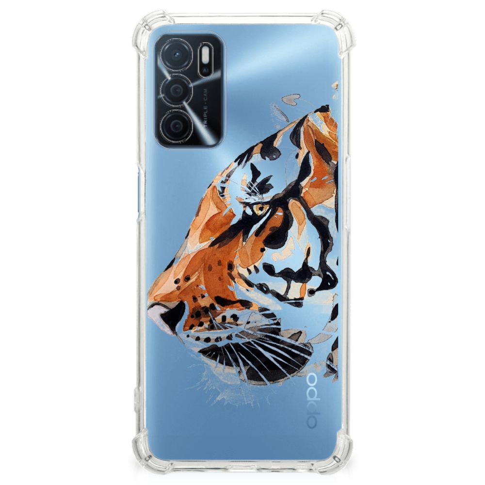 Back Cover OPPO A16 | A16s | A54s Watercolor Tiger B2C Telecom