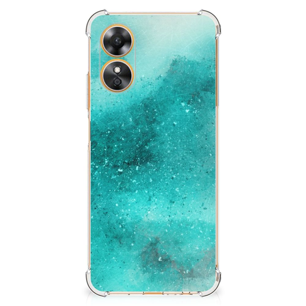 Back Cover OPPO A17 Painting Blue B2C Telecom