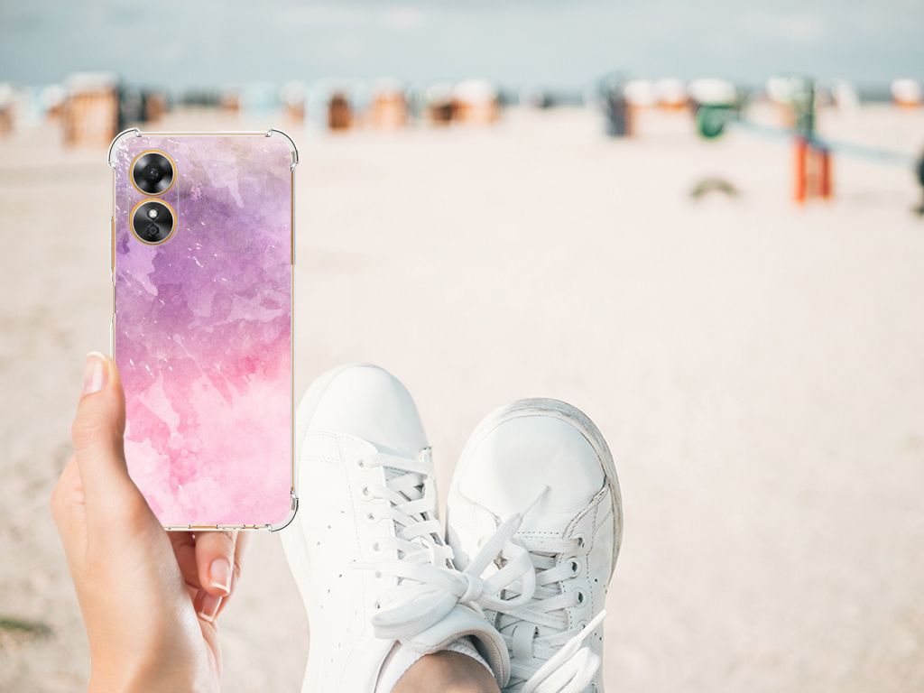 Back Cover OPPO A17 Pink Purple Paint B2C Telecom