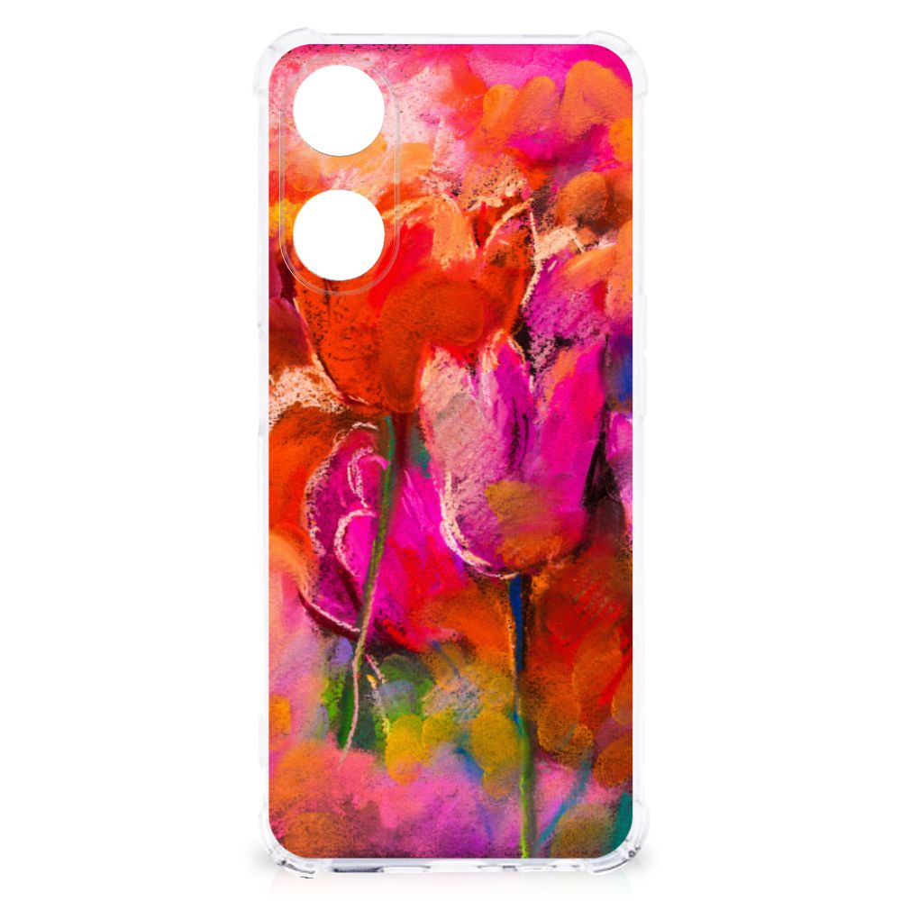 Back Cover OPPO A58 | A78 5G Tulips design tulpen kleur