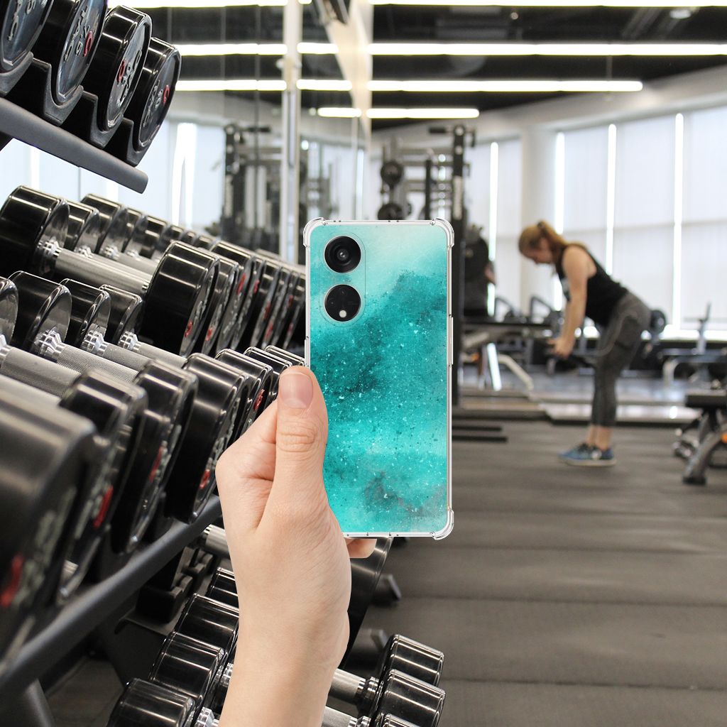 Back Cover OPPO A98 Painting Blue B2C Telecom