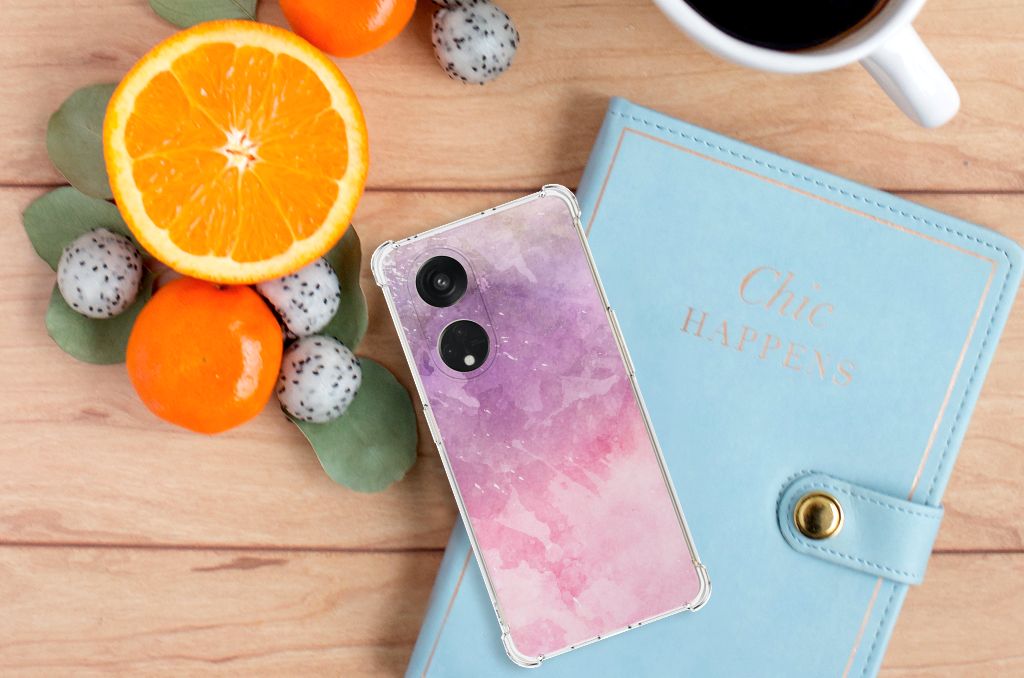 Back Cover OPPO Reno8 T 5G Pink Purple Paint B2C Telecom