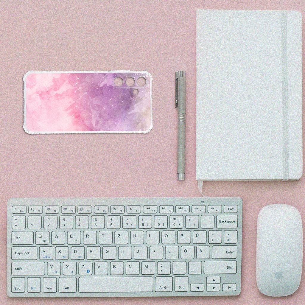Back Cover Samsung Galaxy A15 Pink Purple Paint B2C Telecom