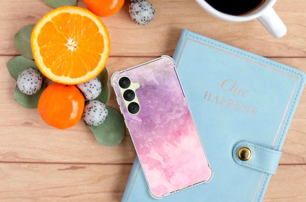 Back Cover Samsung Galaxy A35 Pink Purple Paint B2C Telecom