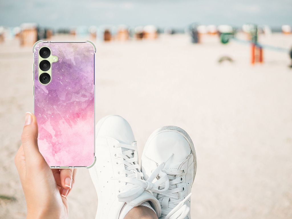 Back Cover Samsung Galaxy A35 Pink Purple Paint B2C Telecom