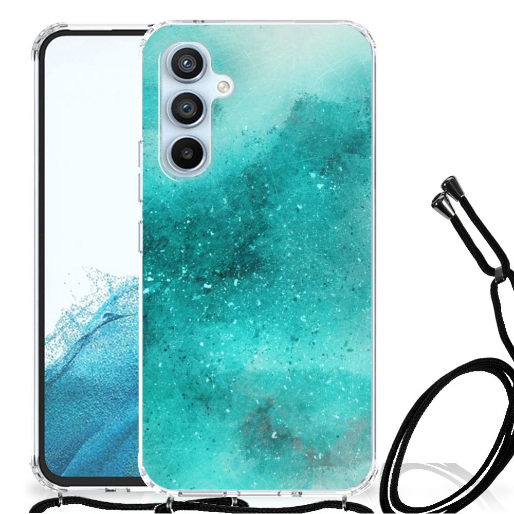 Samsung Galaxy A54 5G Back Cover Painting Blue voorkant