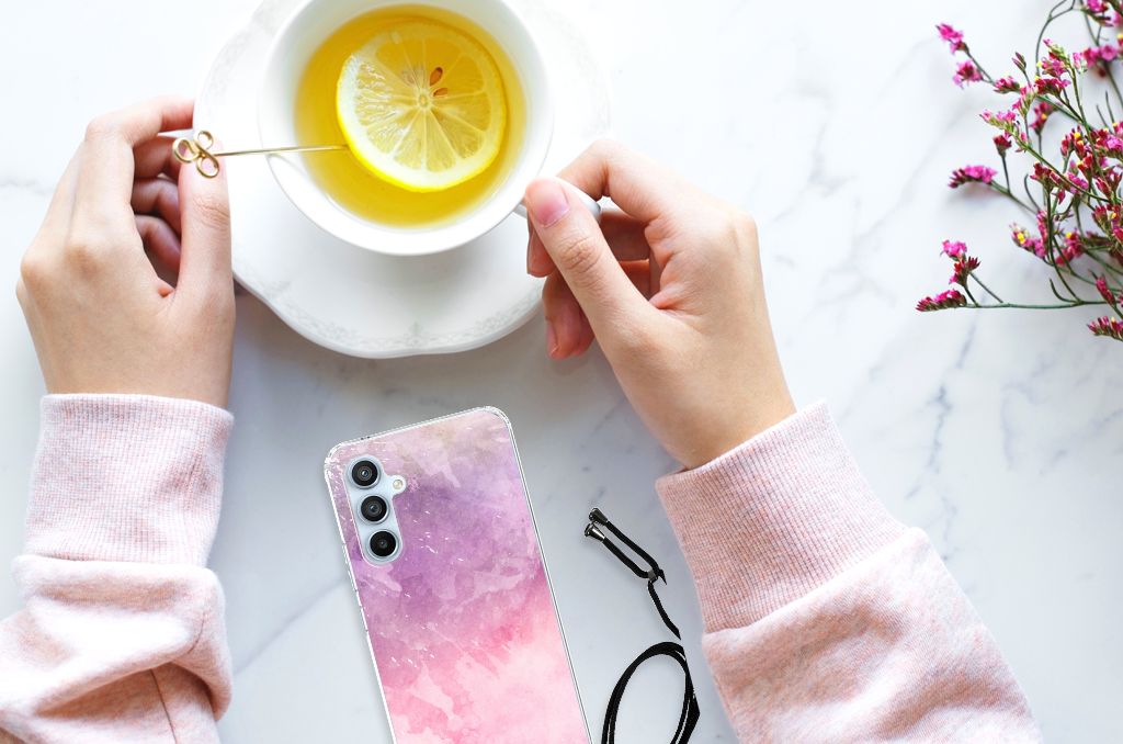 Back Cover Samsung Galaxy A54 5G Pink Purple Paint B2C Telecom