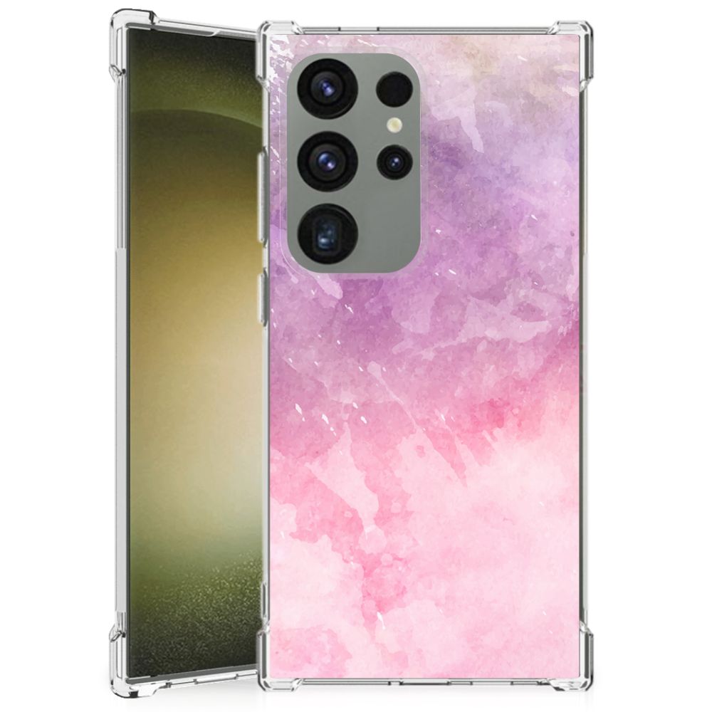 Back Cover Samsung Galaxy S24 Ultra Pink Purple Paint B2C Telecom