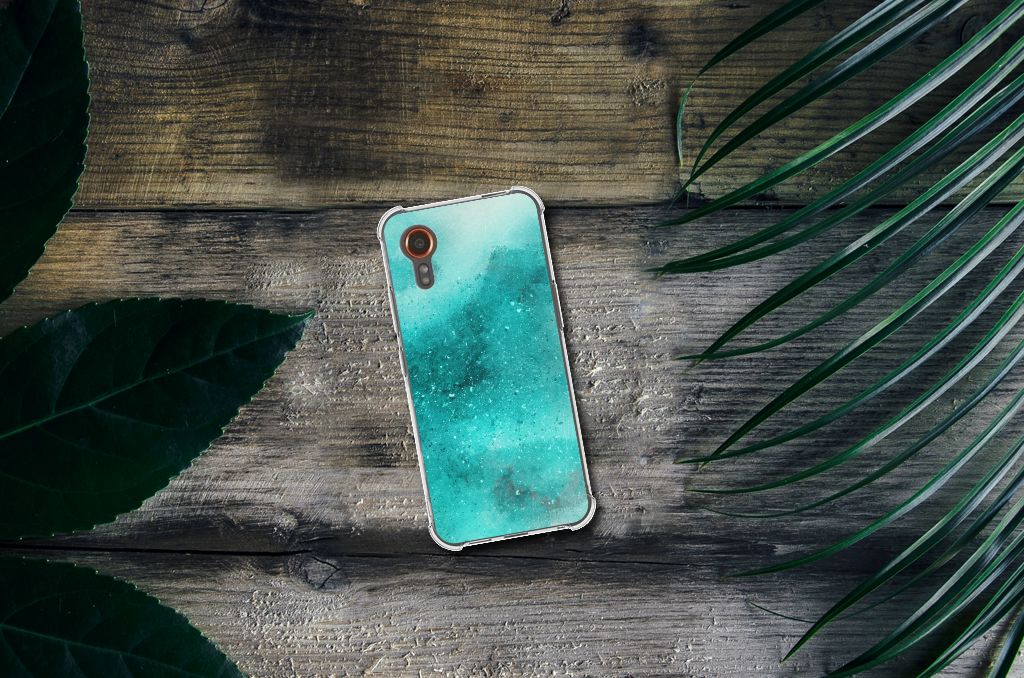 Back Cover Samsung Galaxy Xcover 7 Painting Blue B2C Telecom