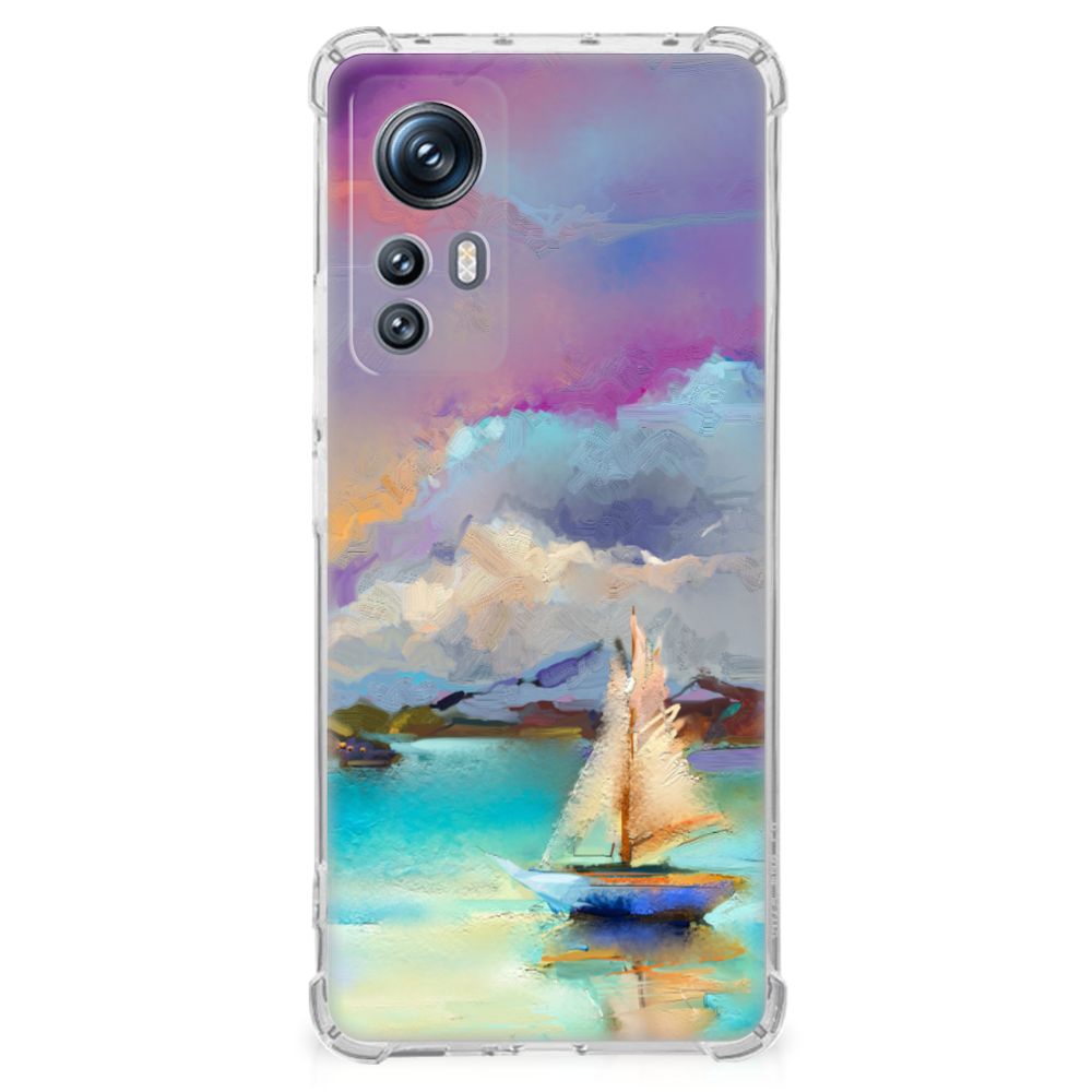 Back Cover Xiaomi 12 | 12x Boat zeilschip kunst design voorzijde