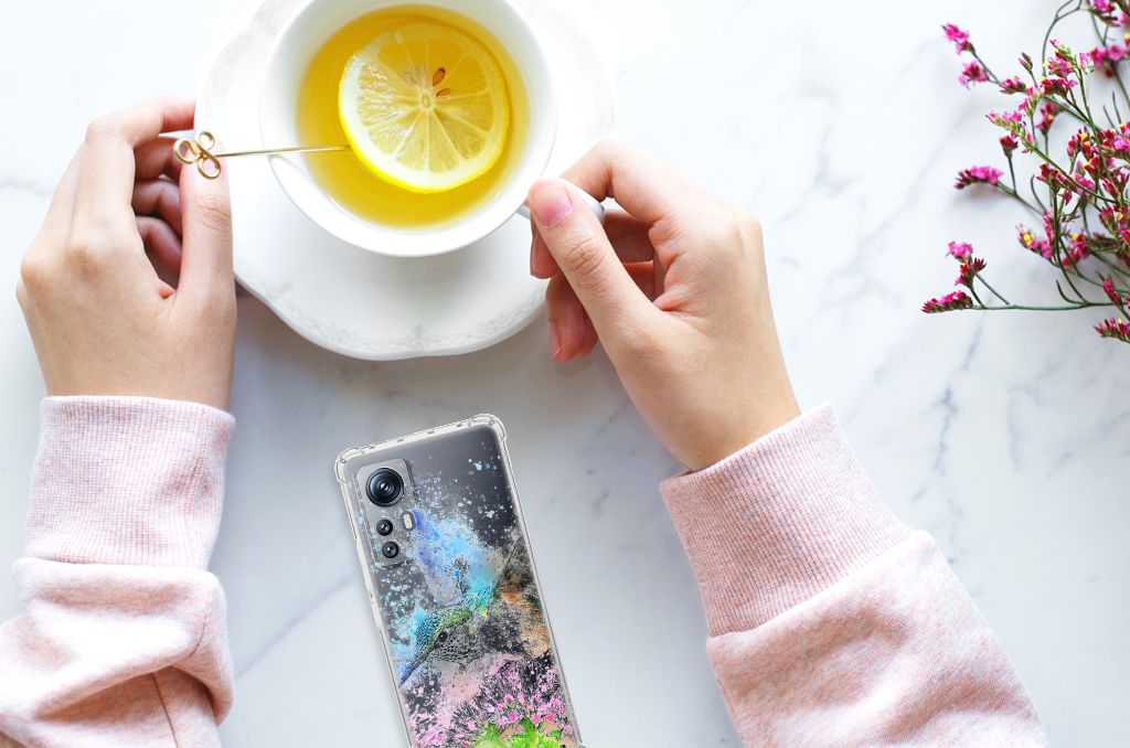 Back Cover Xiaomi 12 | 12x Vogel design hands drink