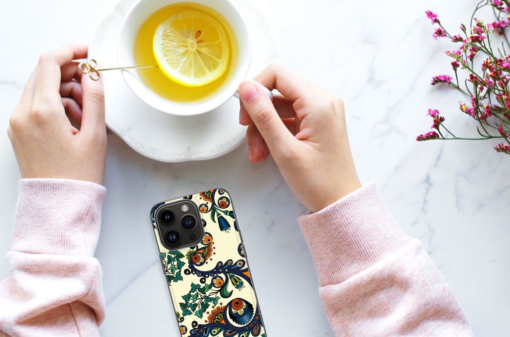 Back Cover iPhone 15 Pro Barok Flower B2C Telecom
