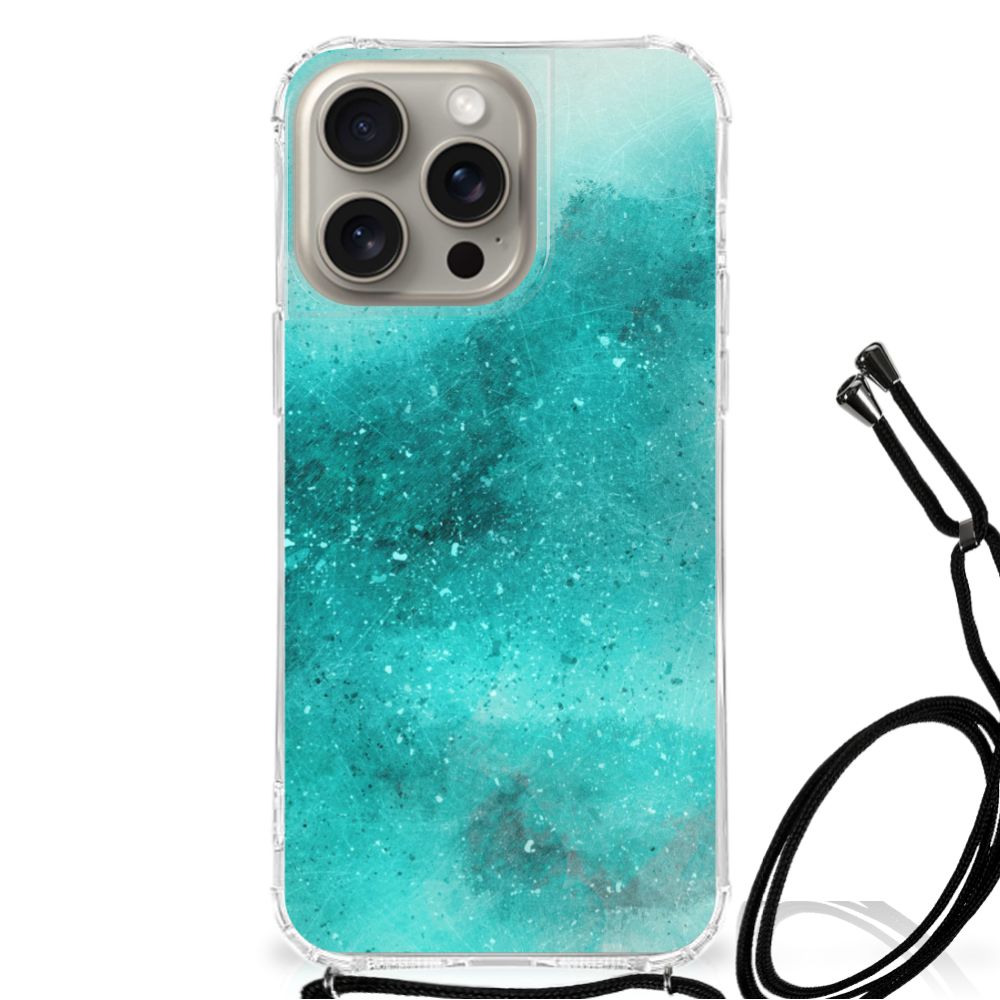 Back Cover iPhone 15 Pro Max Painting Blue B2C Telecom