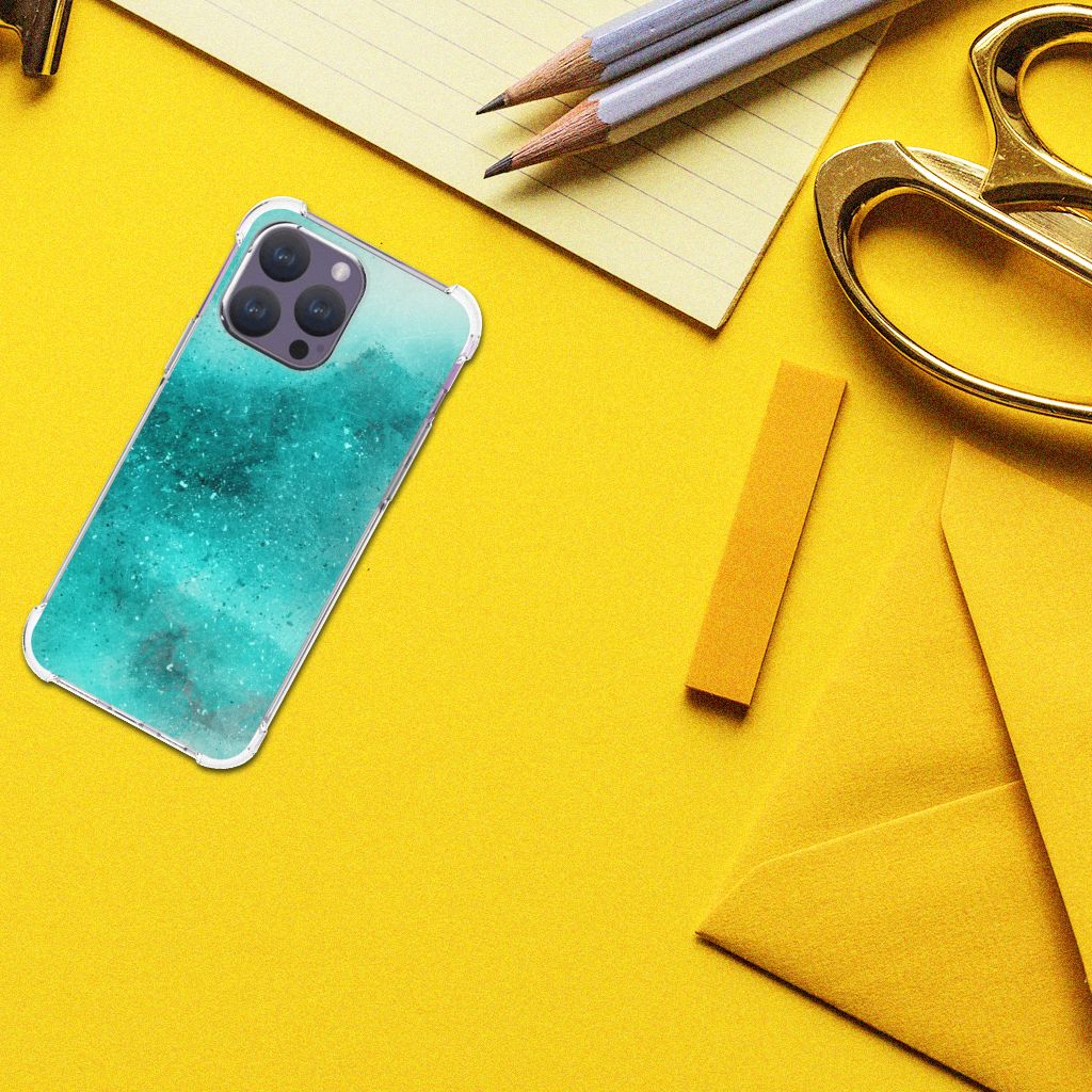 Back Cover iPhone 15 Pro Max Painting Blue B2C Telecom
