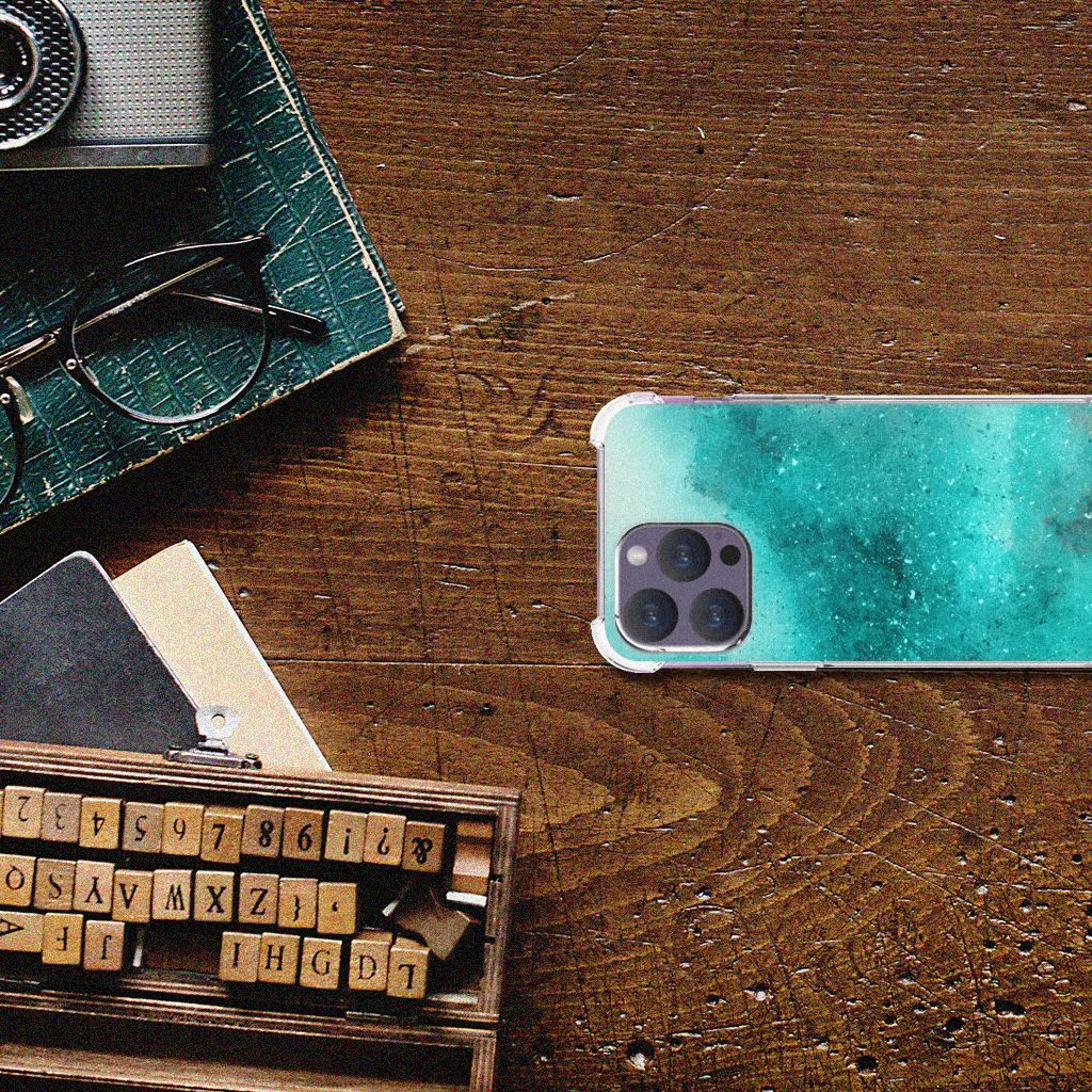 Back Cover iPhone 15 Pro Max Painting Blue B2C Telecom