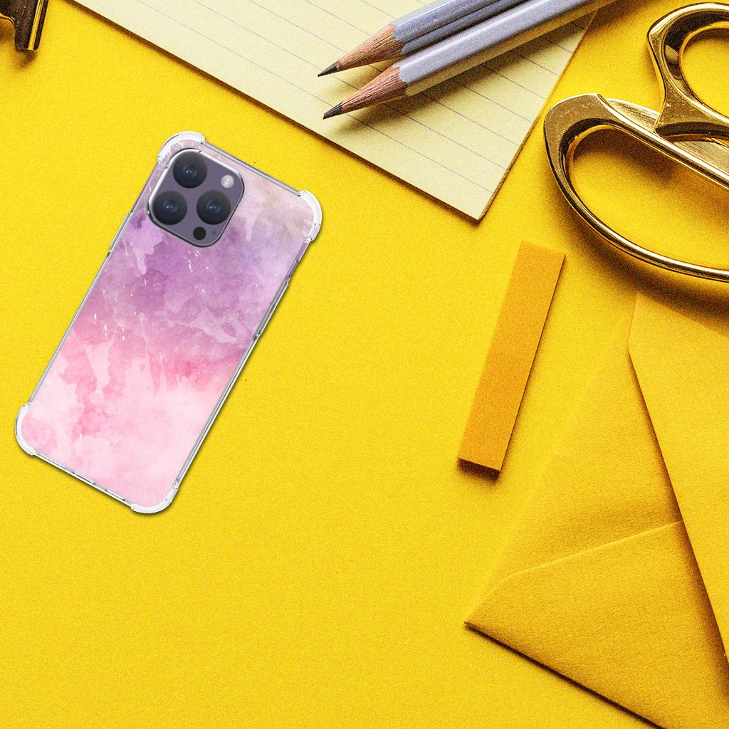 Back Cover iPhone 15 Pro Max Pink Purple Paint B2C Telecom