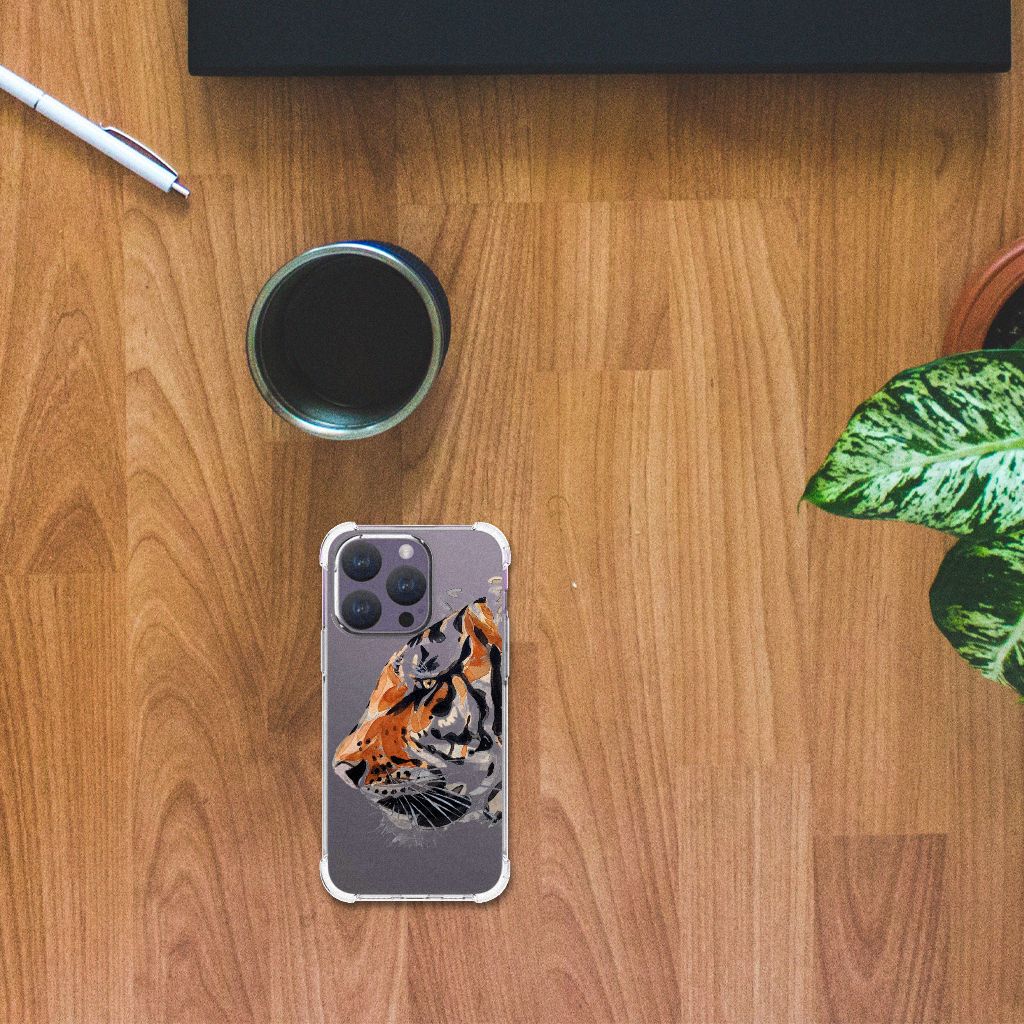 Back Cover iPhone 15 Pro Watercolor Tiger B2C Telecom