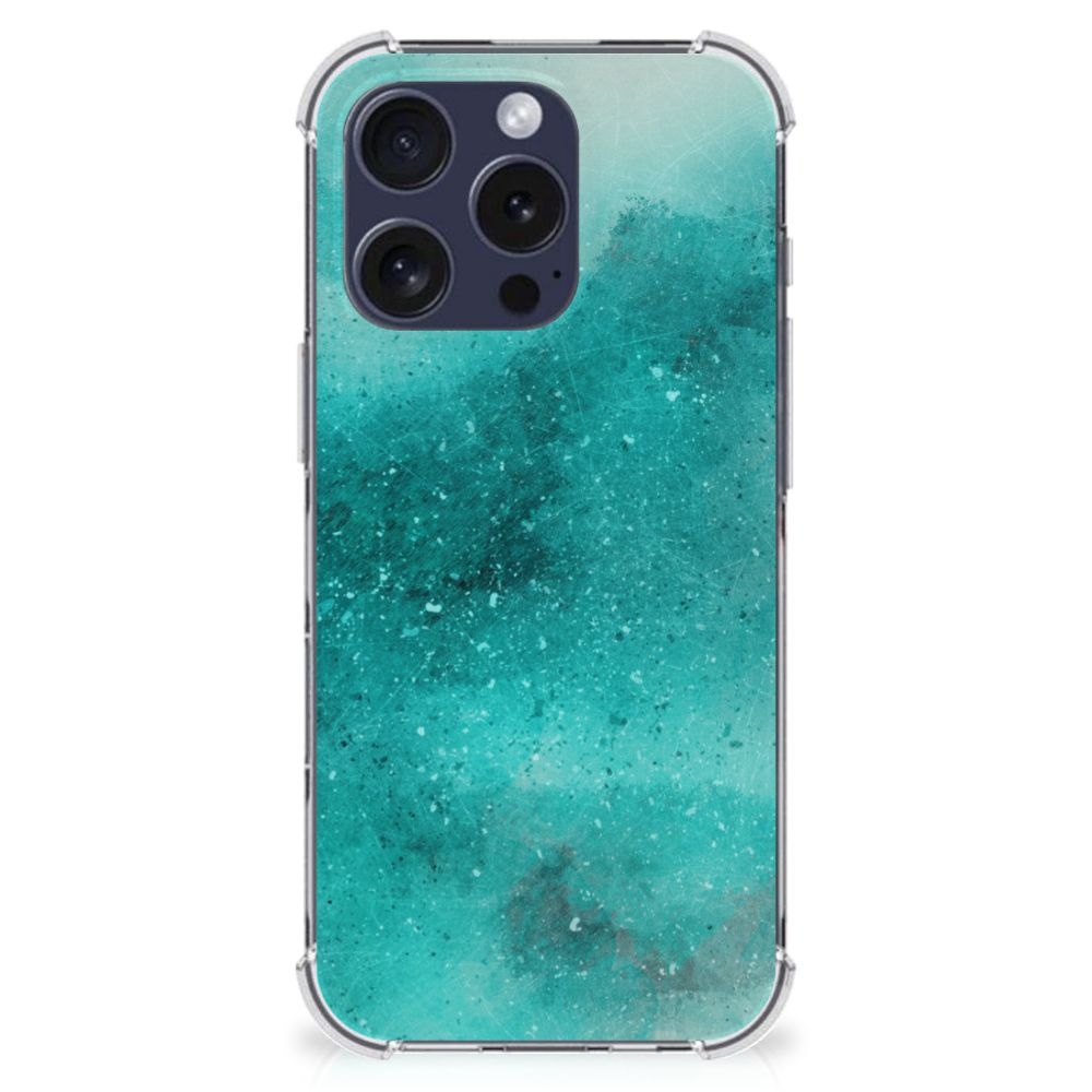 iPhone 16 Pro Max Back Cover Painting Blue aanzicht