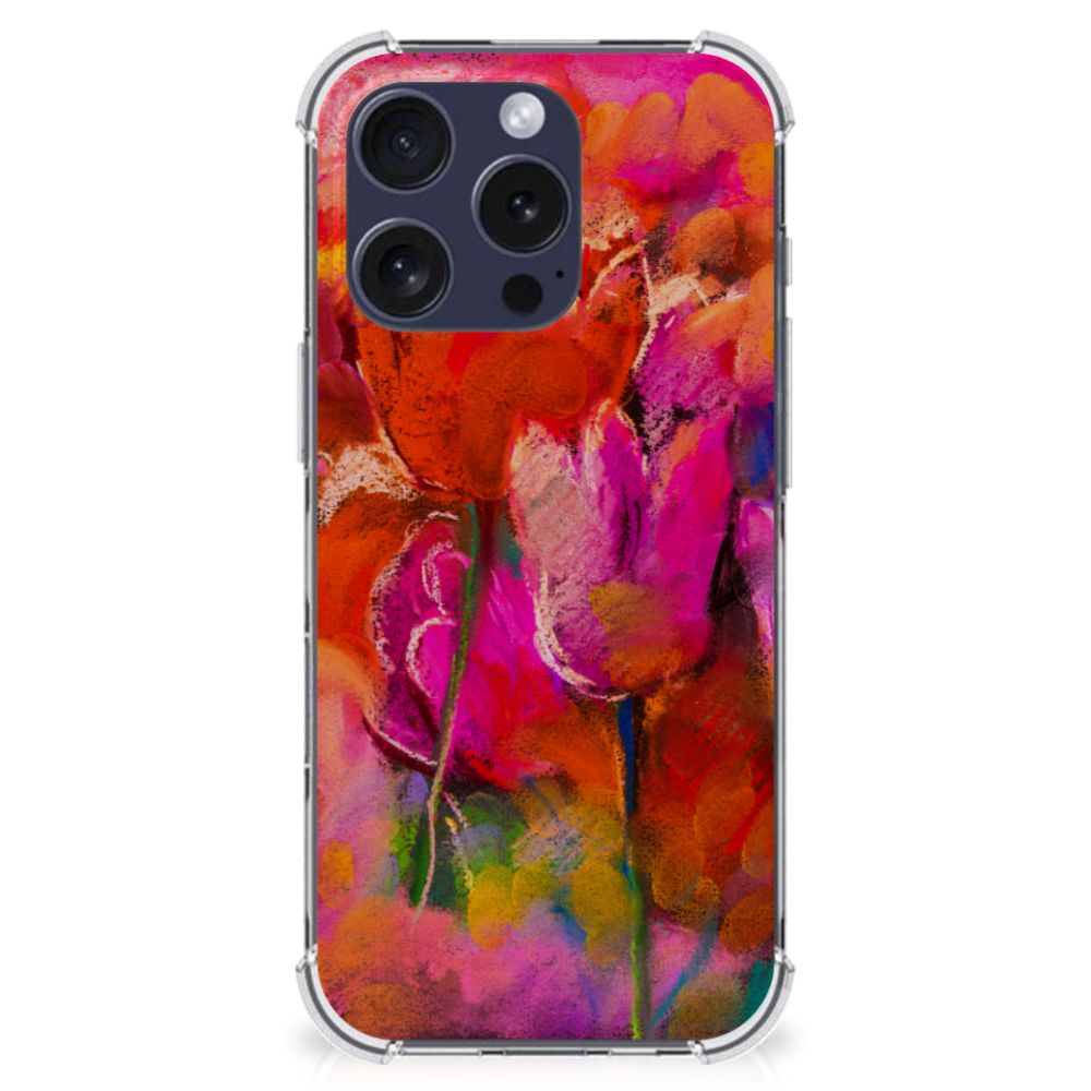 iPhone 16 Pro Back Cover Tulips voorkant