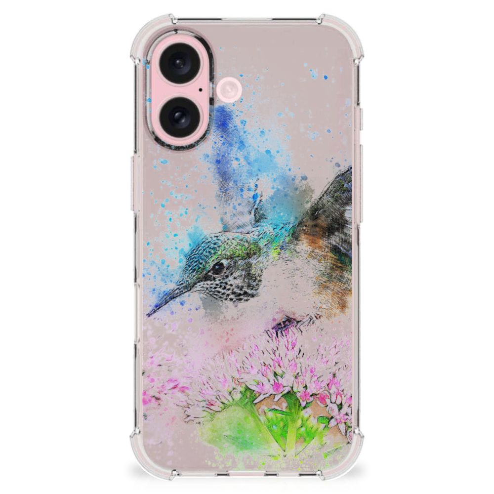 Back Cover iPhone 16 Vogel ontwerp vogel bloemen