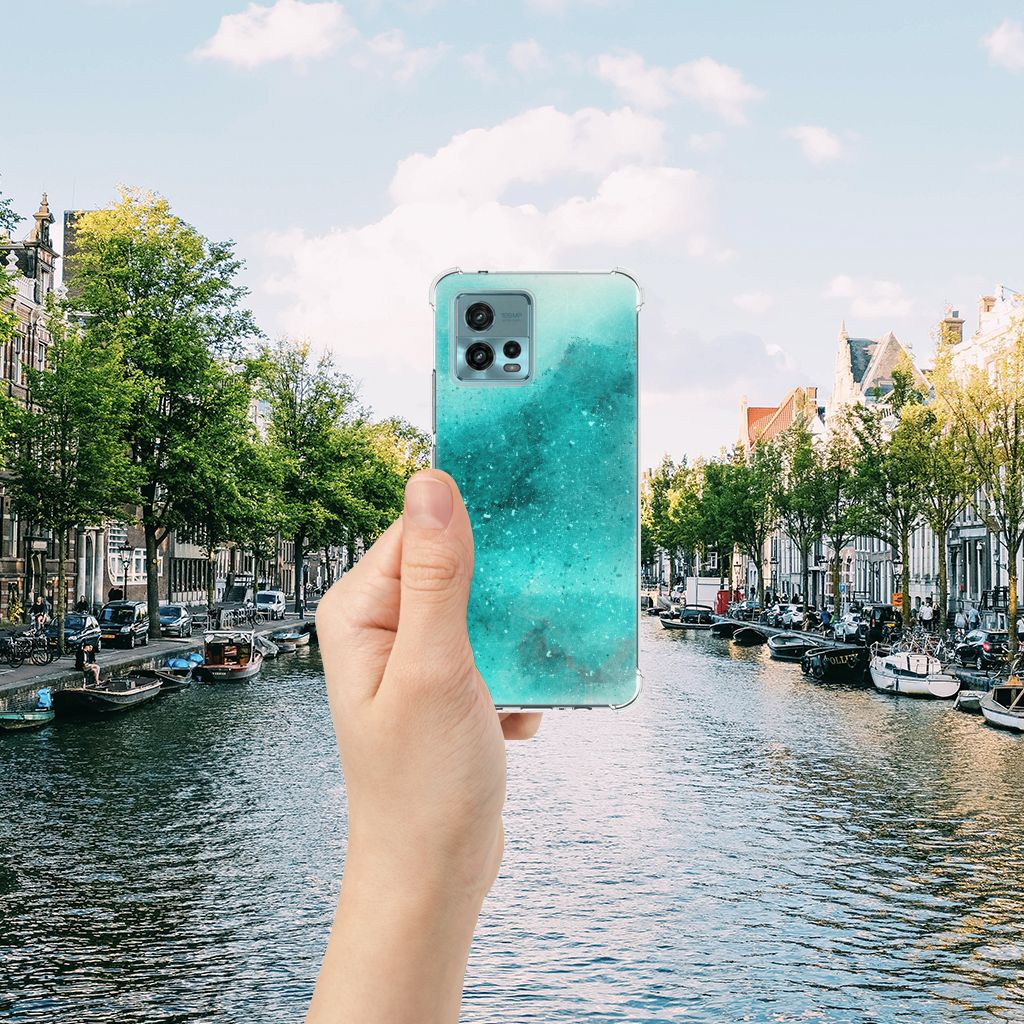 Back Cover otorola Moto G72 Painting Blue B2C Telecom