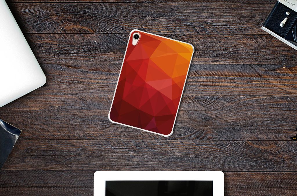 Back Cover voor Apple iPad mini 6 (2021) Polygon Red - B2C Telecom