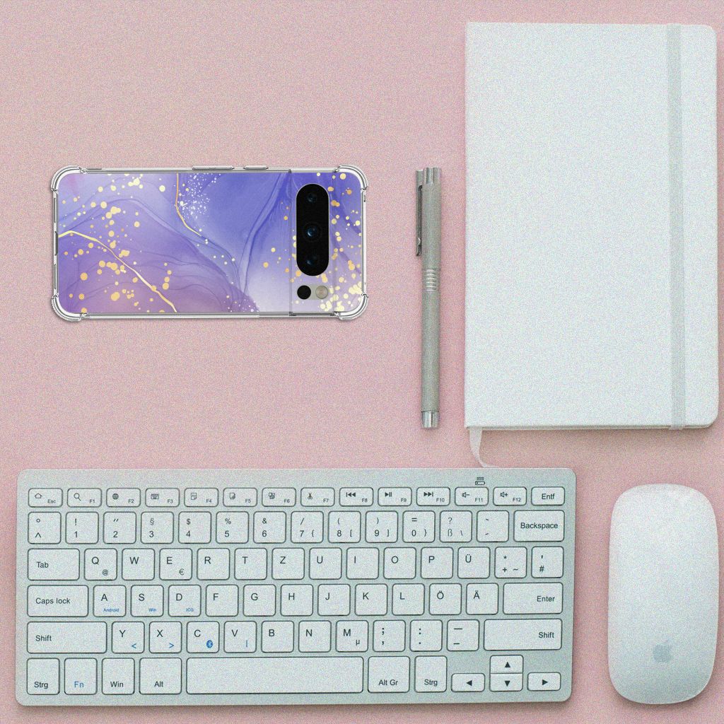 Back Cover voor Google Pixel 8 Pro Watercolor Paars B2C Telecom