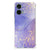 Motorola Moto G35 Back Cover Watercolor Paars achterzijde