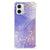 Motorola Moto G73 Back Cover Watercolor Paars achterzijde