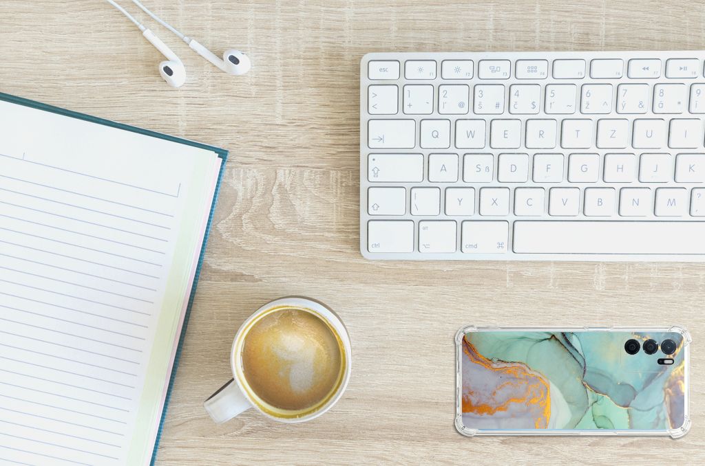 Back Cover voor OPPO A16 | A16s | A54s Watercolor Mix B2C Telecom