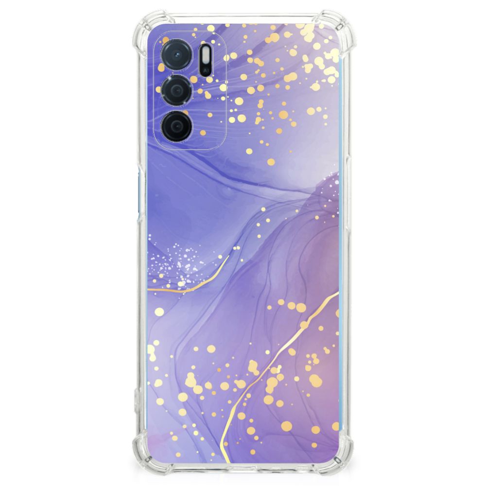Back Cover voor OPPO A16 | A16s | A54s Watercolor Paars B2C Telecom