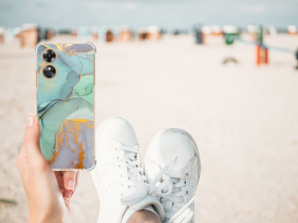 Back Cover voor OPPO A17 Watercolor Mix B2C Telecom