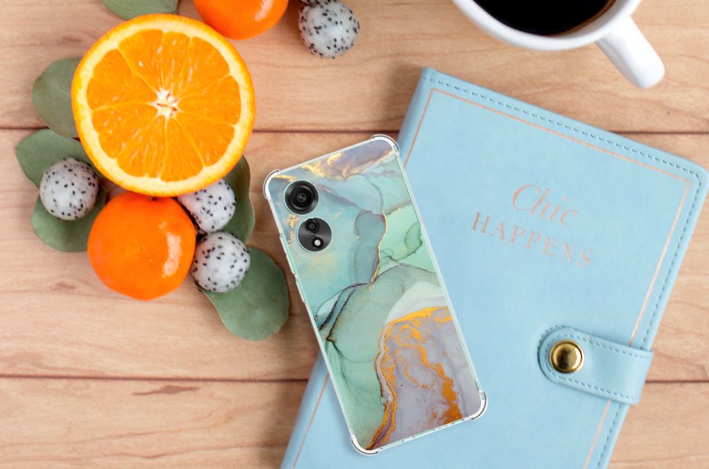 Back Cover voor OPPO A78 4G Watercolor Mix B2C Telecom