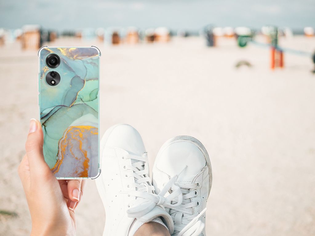 Back Cover voor OPPO A78 4G Watercolor Mix B2C Telecom