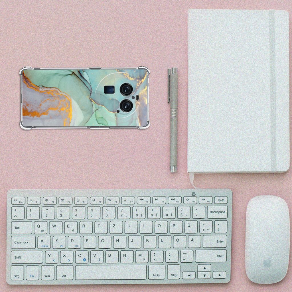 Back Cover voor OPPO Find X6 Pro Watercolor Mix B2C Telecom
