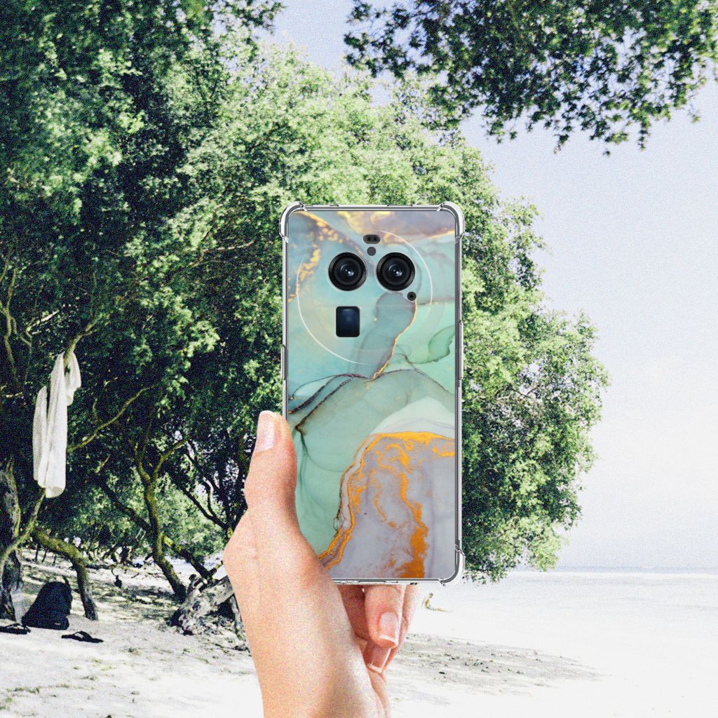 Back Cover voor OPPO Find X6 Pro Watercolor Mix B2C Telecom