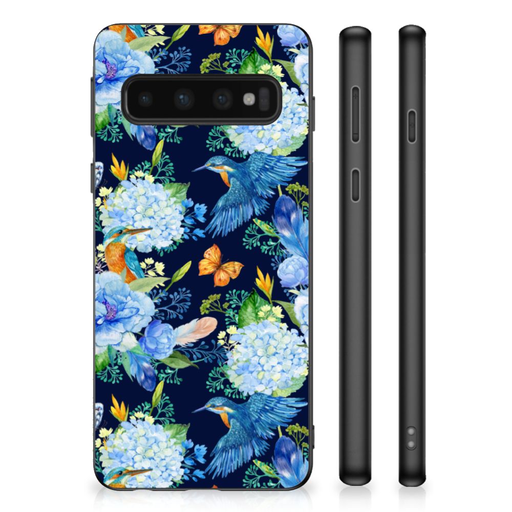 Samsung Galaxy S10 Back Cover voor Samsung Galaxy S10 IJsvogel dieren print aanzicht