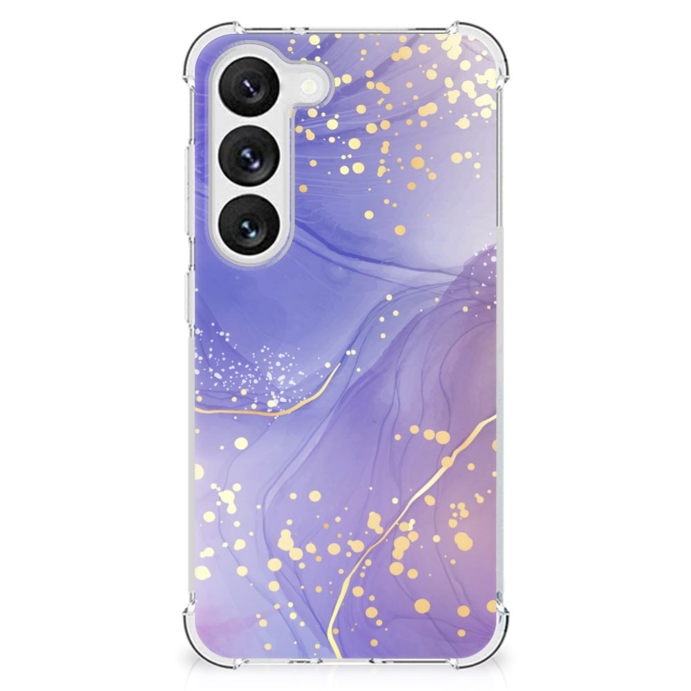 Back Cover voor Samsung Galaxy S23 Watercolor Paars B2C Telecom