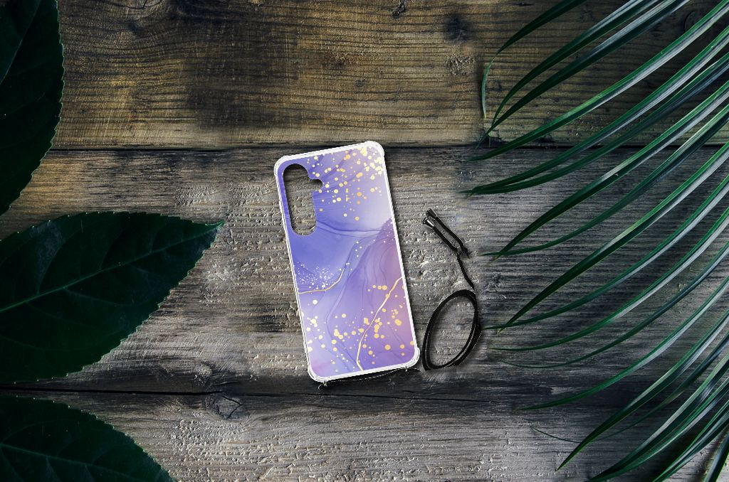 Back Cover voor Samsung Galaxy S24 Plus Watercolor Paars B2C Telecom