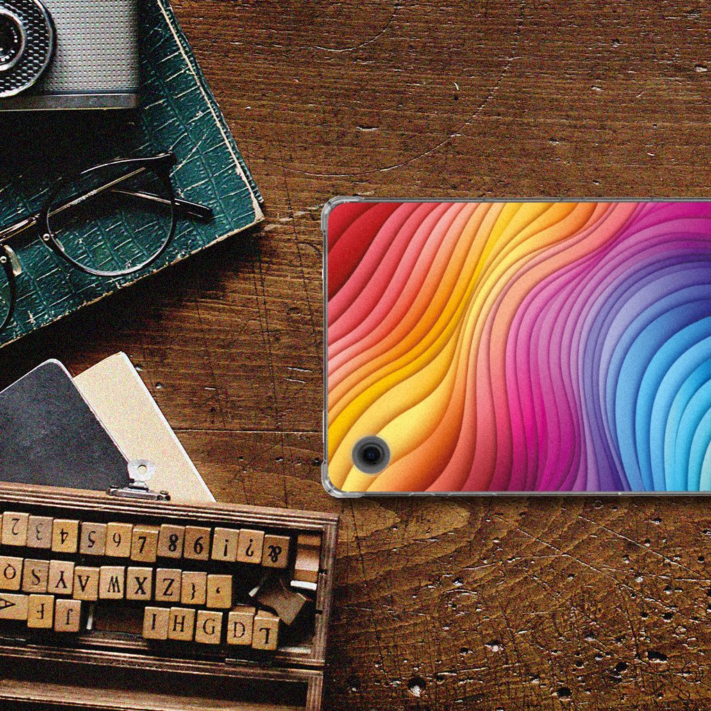 Back Cover voor Samsung Galaxy Tab A9 Regenboog