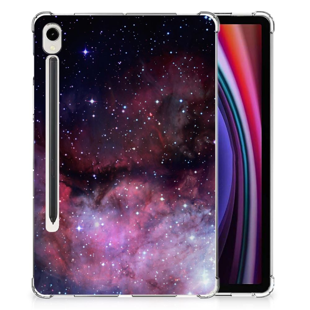 Samsung Galaxy Tab S9 Galaxy Back Cover heelal design achterzijde